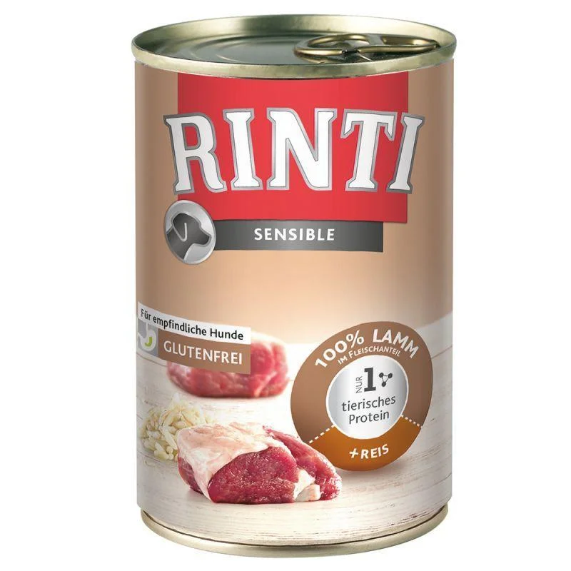 Rinti Sensible Saver Pack  12x800g - Lamb & Rice