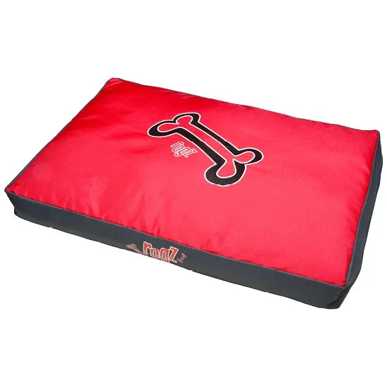 Rogz Flat Pod Bed - Red Bone