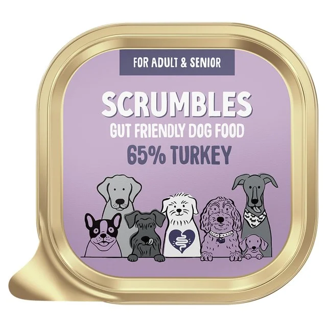 Scrumbles Grain Free Wet Dog Food Turkey   150g