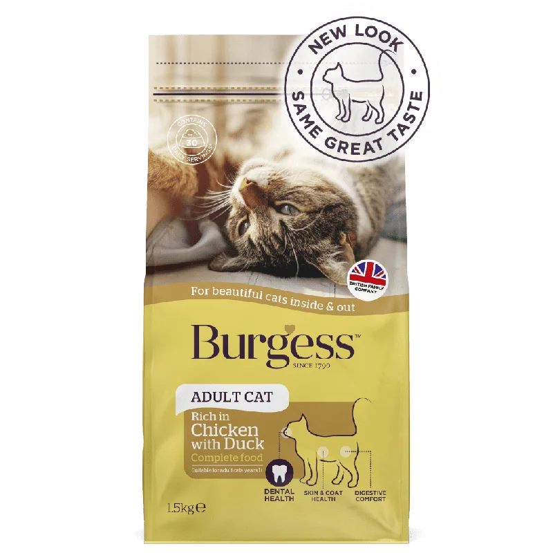 Burgess - Supa Cat - Adult Dry Food - Chicken & Duck - 1.5kg