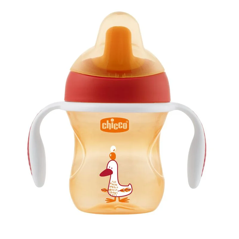 Chicco Training Cup 200ml 6M+ (Orange/ Blue)