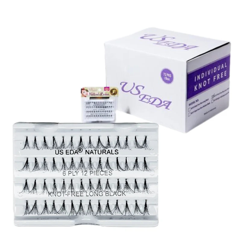 US EDA Natural Lash 12-piece | Long - Box/72 pans