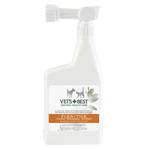 Vets Best Flea + Tick Yard & Kennel Spray (32Oz)