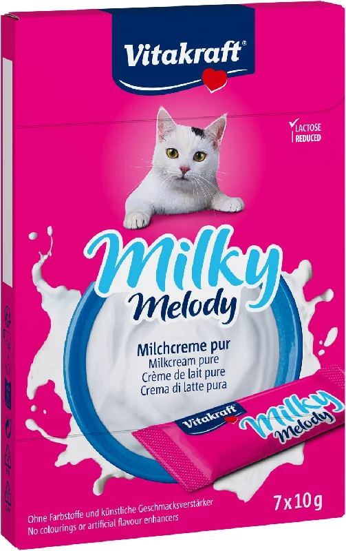 VITAKRAFT Milky Melody, mliječna krema, poslastica za mačke, 7x10 g