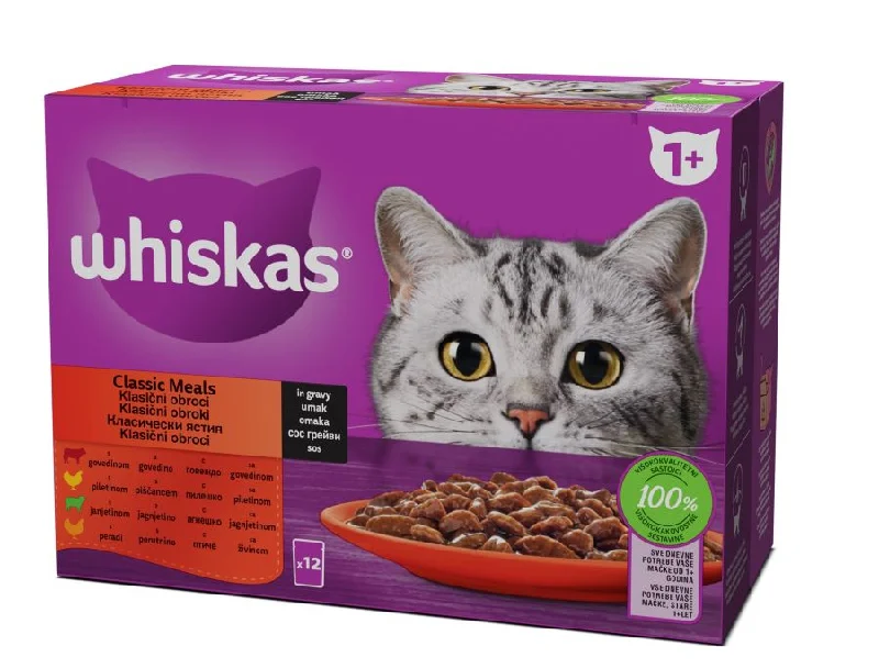 WHISKAS Vrećice Multipack Klasični izbor 12x85g