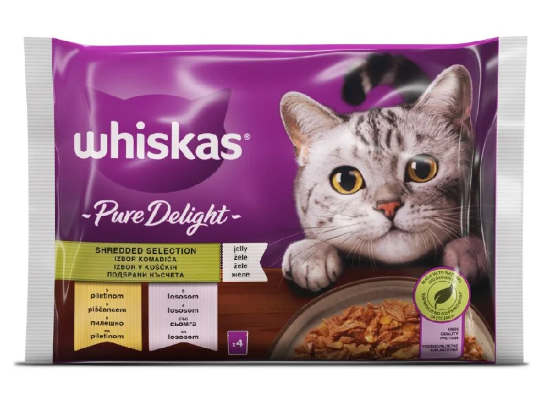 WHISKAS Vrećice Pure Delight Mješani izbor 4x85g