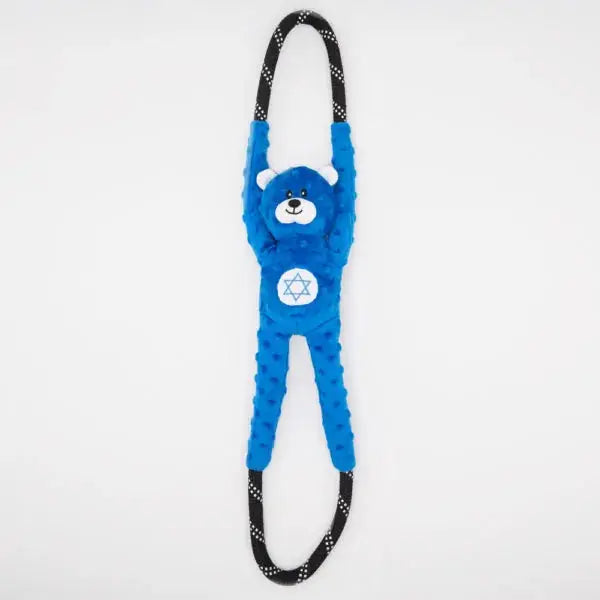 Zippy Paws Hanukkah RopeTugz Bear Dog Toys