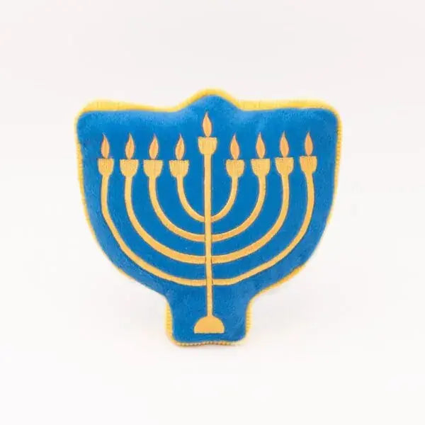 Zippy Paws Hanukkah Squeakie Pattiez Menorah Dog Toys