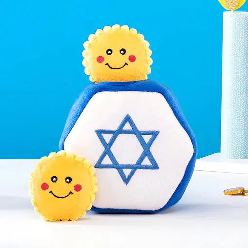 Zippy Paws Hanukkah Zippy Burrow Star of David Dog Toys