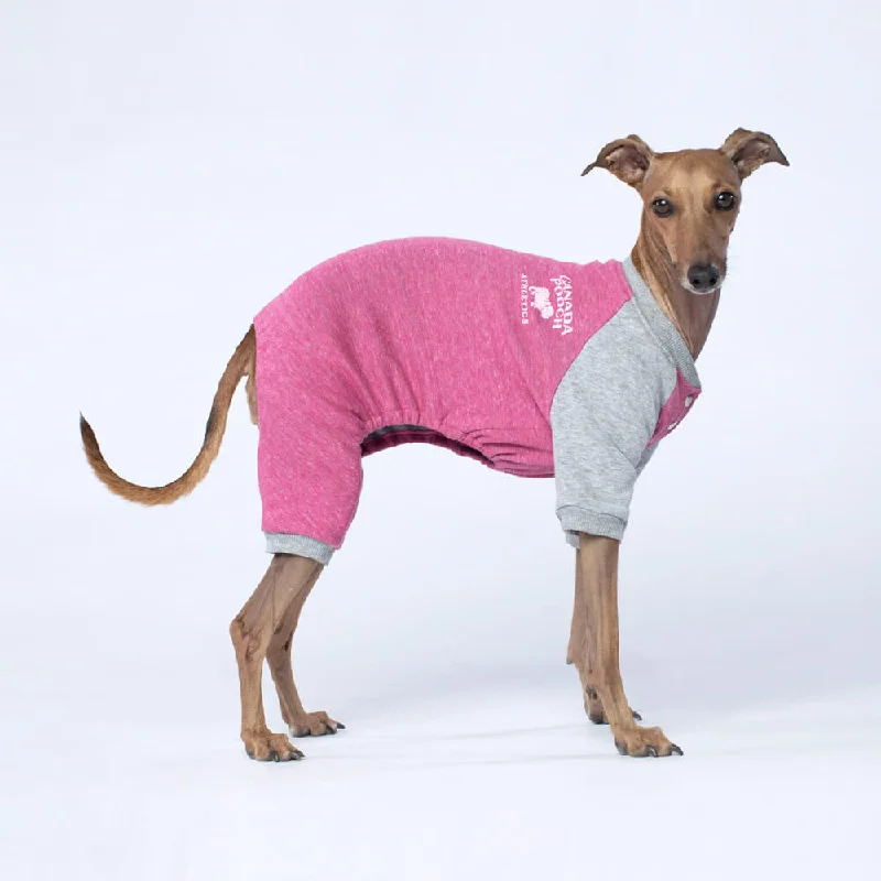 CANADA POOCH | Frosty Fleece Sweatsuit in Rasberry